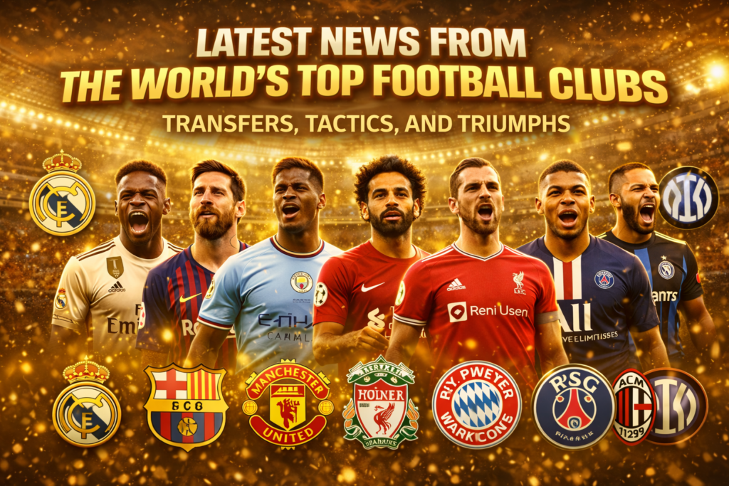 Latest News from the World’s Top Football Clubs: Transfers, Tactics, and Triumphs