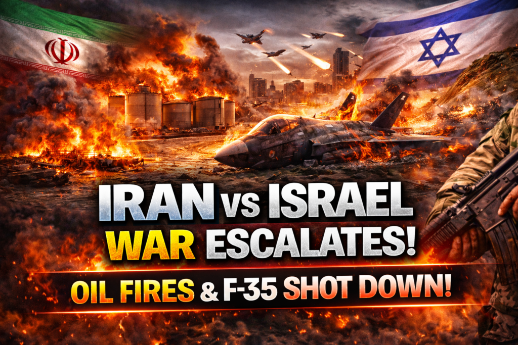 Iran–Israel War Escalation: Oil Fires in Fujairah, F-35 Downing Claims, and the Ground War Dilemma